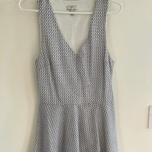 Joie - white blue dress - medium
